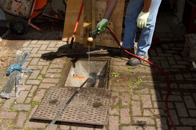 Drain repair work in West Wickham
